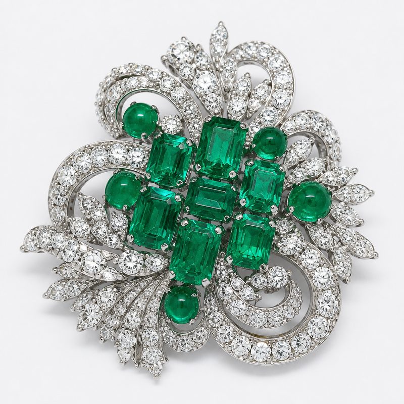 Harry Winston Cluster Earrings